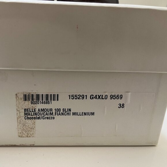 YSL Yves Saint Laurent Vintage Dark Brown Leather 4" Heels Tassel NIB EU 38 - Picture 6 of 6